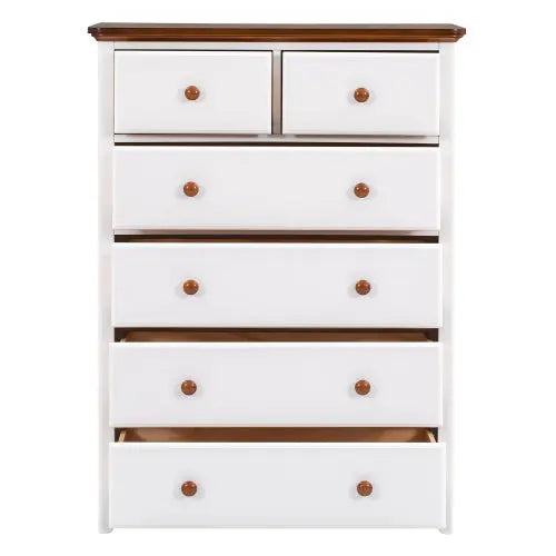 Bellemave Rustic Wooden Chest with 6 Drawers Bellemave