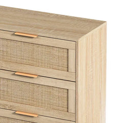 Bellemave 6 Drawers Rattan Storage Cabinet Rattan Drawer Bellemave