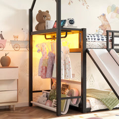 LED Clothing Hanging Rack Detail