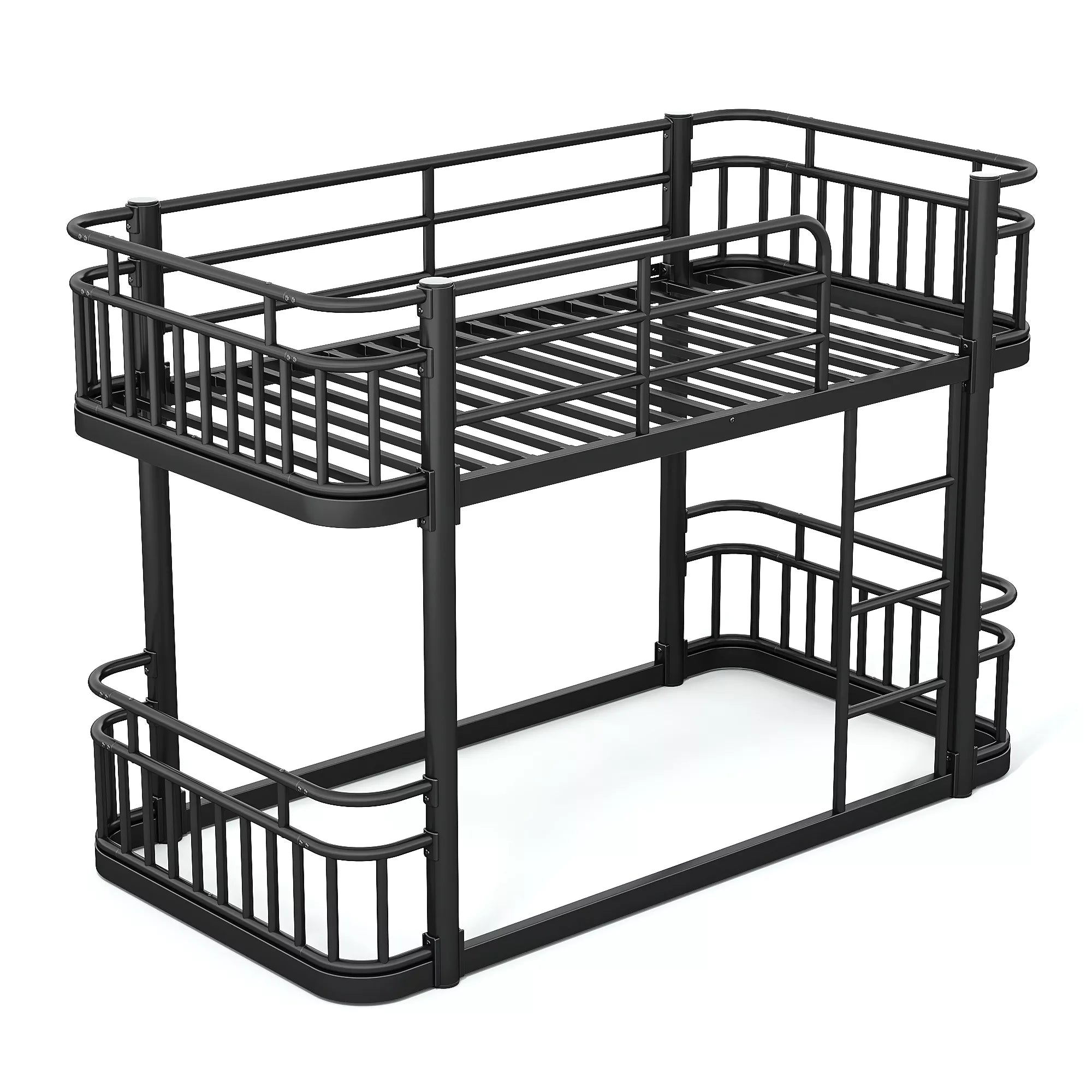 space saving metal bunk bed side profile design