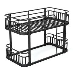space saving metal bunk bed side profile design