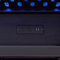 USB ports and power outlet built into gaming loft bed