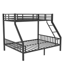 Bellemave® Twin XL Over Queen Metal Bunk Bed with Ladder and Slats Support