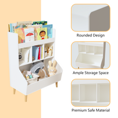 Bellemave® Multifunctional  Kids Bookshelf and Toy Storage with Legs