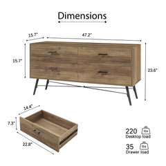 Bellemave® 4 Drawer Dresser