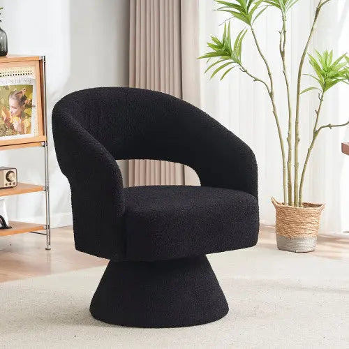 Bellemave® Swivel Round Barrel Chair in Fabric Bellemave®