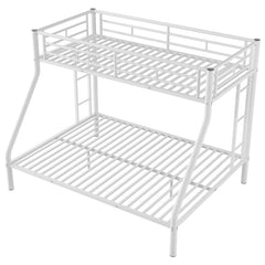 Bellemave® Twin XL over Queen Metal Bunk Bed with Ladder and Guardrails