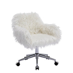 Bellemave® Modern Faux Fur Home Office Chair, Swivel, Height Adjustable