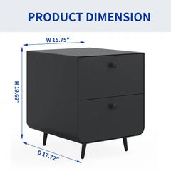 Bellemave Modern Night Stand Storage Cabinet Bellemave