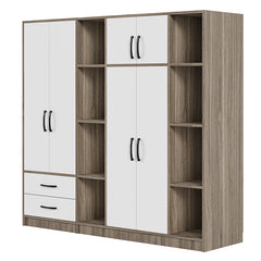 Bellemave® 6-Door Wardrobe with Shelves and Drawers