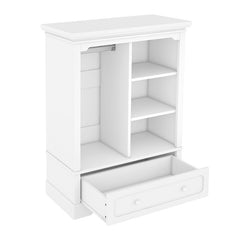 Bellemave® Open Children's Wardrobe with a Hanging Rod and Open Shelves, One Large Drawer