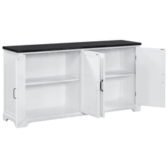 Bellemave® Country Style Wooden Sideboard with Pine Doors and Legs