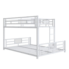 Bellemave® Twin over Full L-shaped Metal Bunk Bed