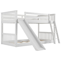 Bellemave® Bunk Bed with Convertible Slide and Ladder