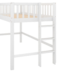 Bellemave® Low Loft Bed with Ladder and Slide