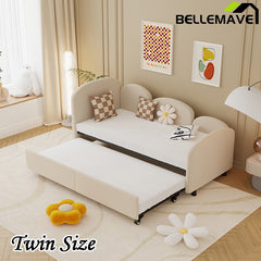 Bellemave® Twin Size Velvet Upholstered Daybed with Storage Drawers