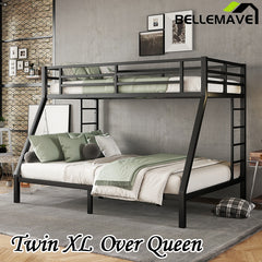 Bellemave® Twin XL over Queen Metal Bunk Bed