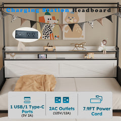 Bellemave® Twin Trundle Daybed,Sofa Bed Frame Reinforced by Heavy-Duty Metal Slats,with Guardrail-Style Enclosures,White