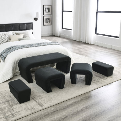 Bellemave 46" Modern Contemporary Upholstered Nesting Bench