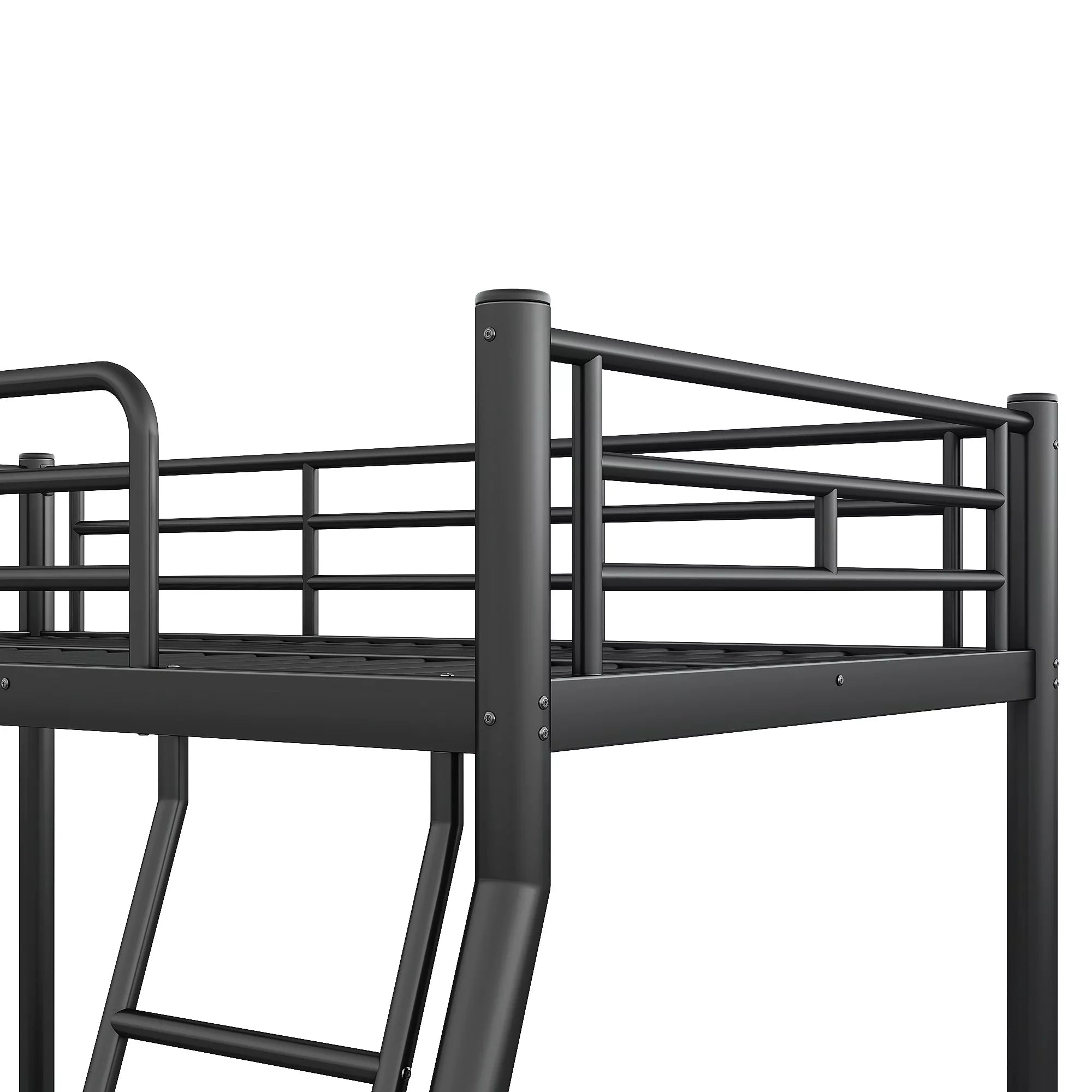 Bellemave® Twin over Full Bunk Bed, Space Saving Metal Frame with Noise-Reduced Design for Teens & Adults Bellemave®