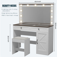 Bellemave® Makeup Vanity Desk