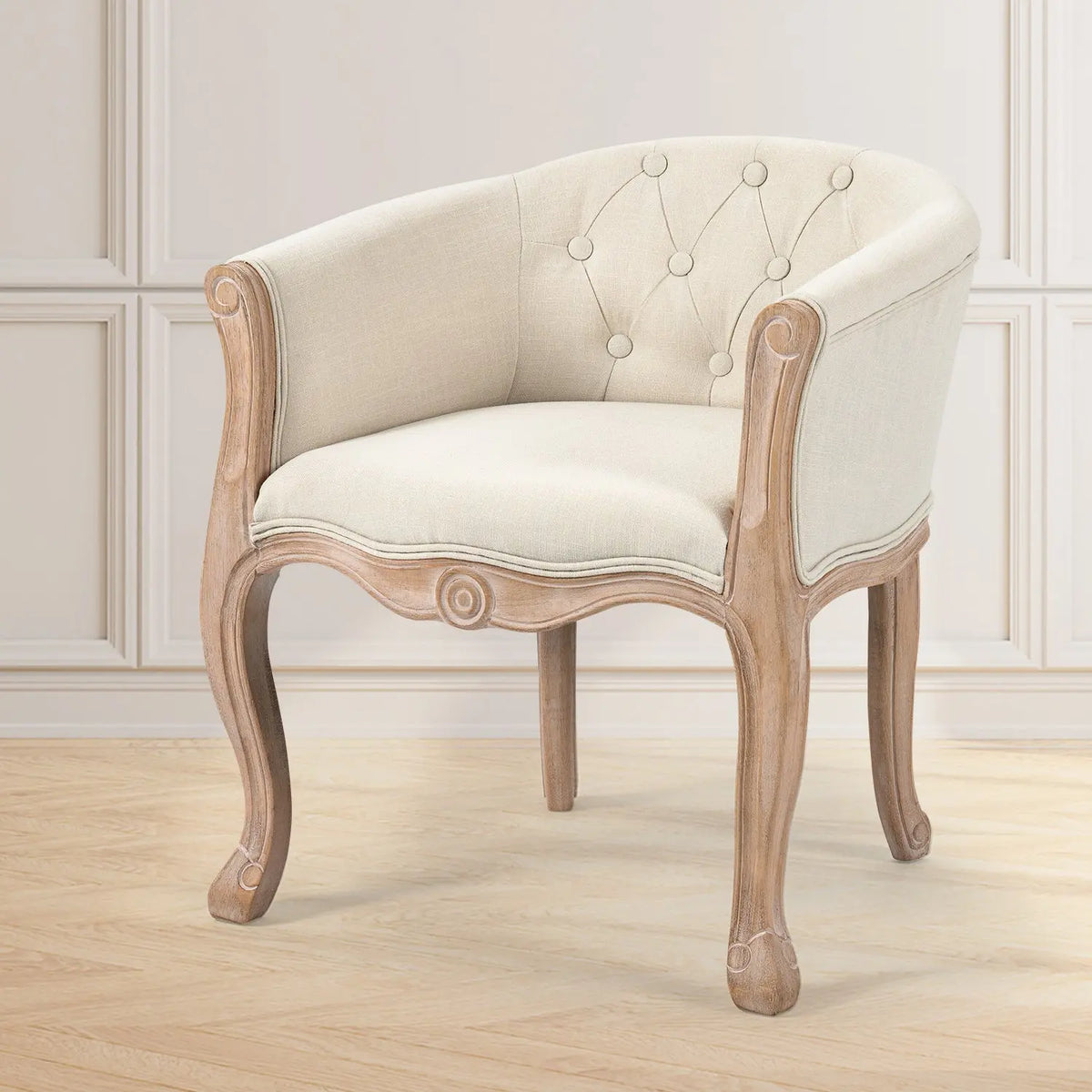 Bellemave® Vintage Tufted Upholstered Chair Bellemave®