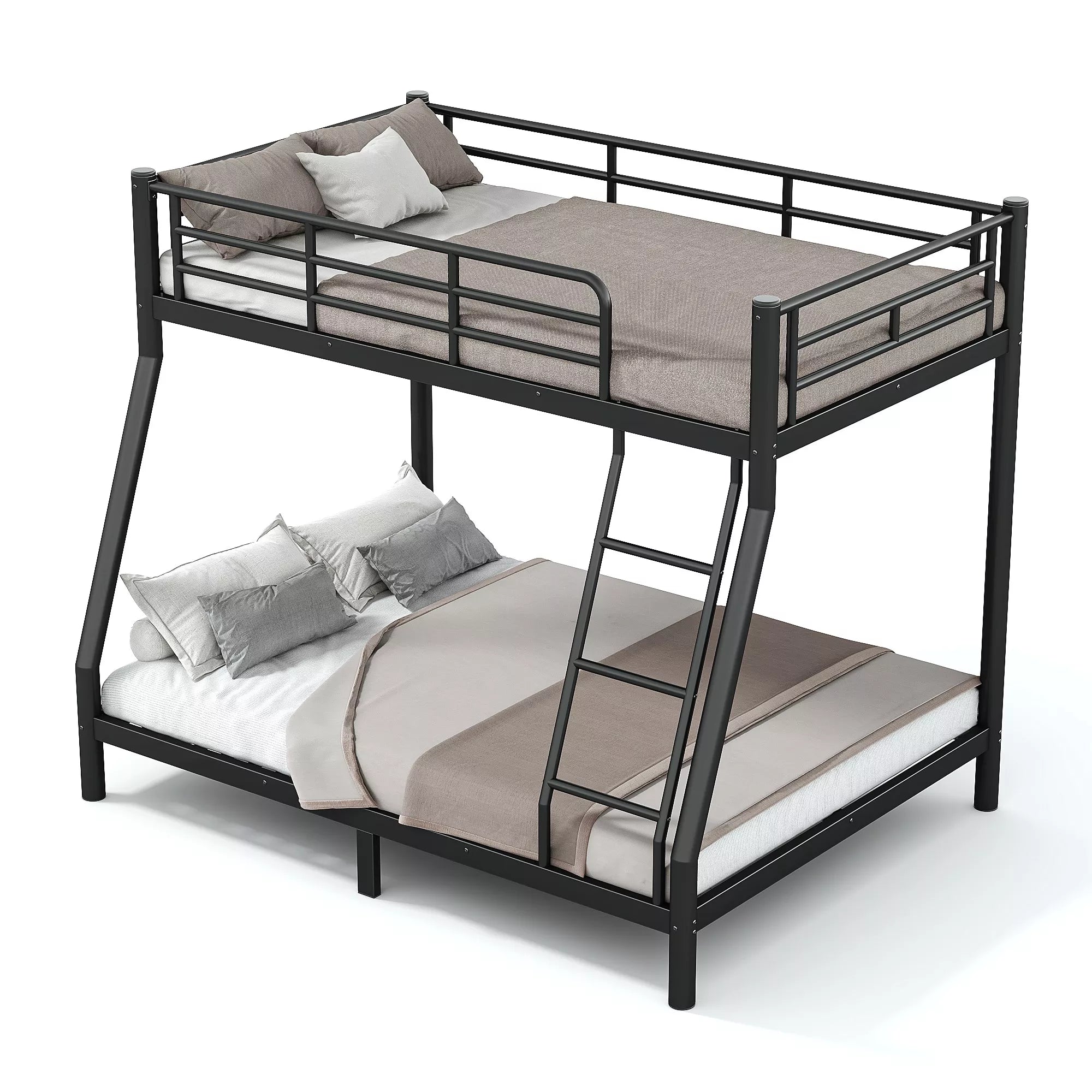 Bellemave® Twin over Full Bunk Bed, Space Saving Metal Frame with Noise-Reduced Design for Teens & Adults Bellemave®