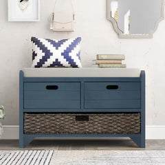 Bellemave® Storage Bench with Removable Basket and 2 Drawers Bellemave®