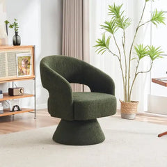 Bellemave® Swivel Round Barrel Chair in Fabric Bellemave®