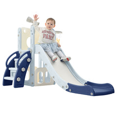 Bellemave® 5 in 1 Toddler Freestanding Spaceship Slide Set,Kids Playground for Toddlers Ages 1+