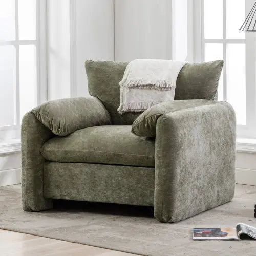 Bellemave Modern Style Chenille Oversized Armchair Accent Chair Bellemave