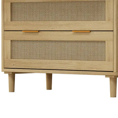 Bellemave 31.50" 3 Drawers Rattan Storage Cabinet Rattan Drawer Bellemave