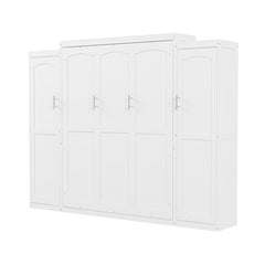 Bellemave® Murphy Bed with Two Wardrobe and Storage Shelf