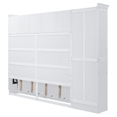 Bellemave® Queen Size Murphy Bed Wall Bed with Cabinets