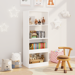 Bellemave® Kids 4-Tier Bookcase/Toy Storage Cabinet Organizer