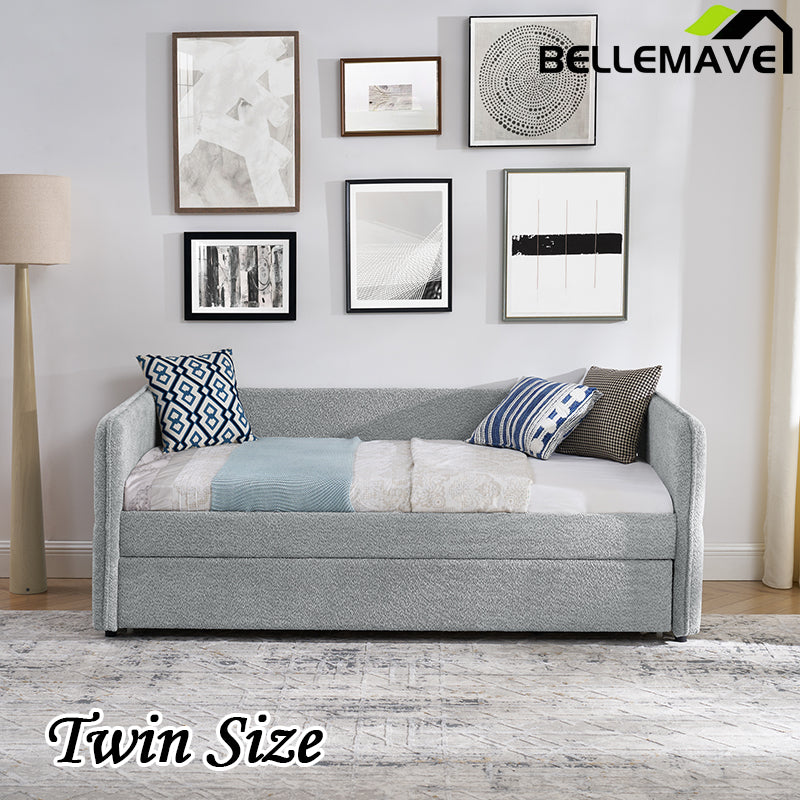 Bellemave® Upholstered Tufted Sofa Bed with Trundle