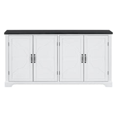 Bellemave® Country Style Wooden Sideboard with Pine Doors and Legs