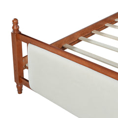 Bellemave® Upholstered Platform Bed with Button Tufted Headboard,Solid Wood Farmhouse Bed with Velvet Headboard and Footboard Bellemave®