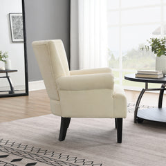 Bellemave® Polyester Armchair Club Chair with Channel Back