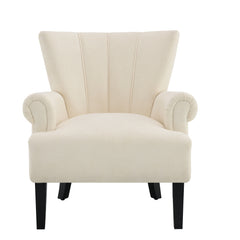 Bellemave® Polyester Armchair Club Chair with Channel Back