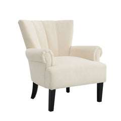 Bellemave® Polyester Armchair Club Chair with Channel Back