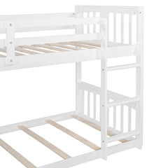 Bellemave® Twin Size Bunk Bed with Ladder