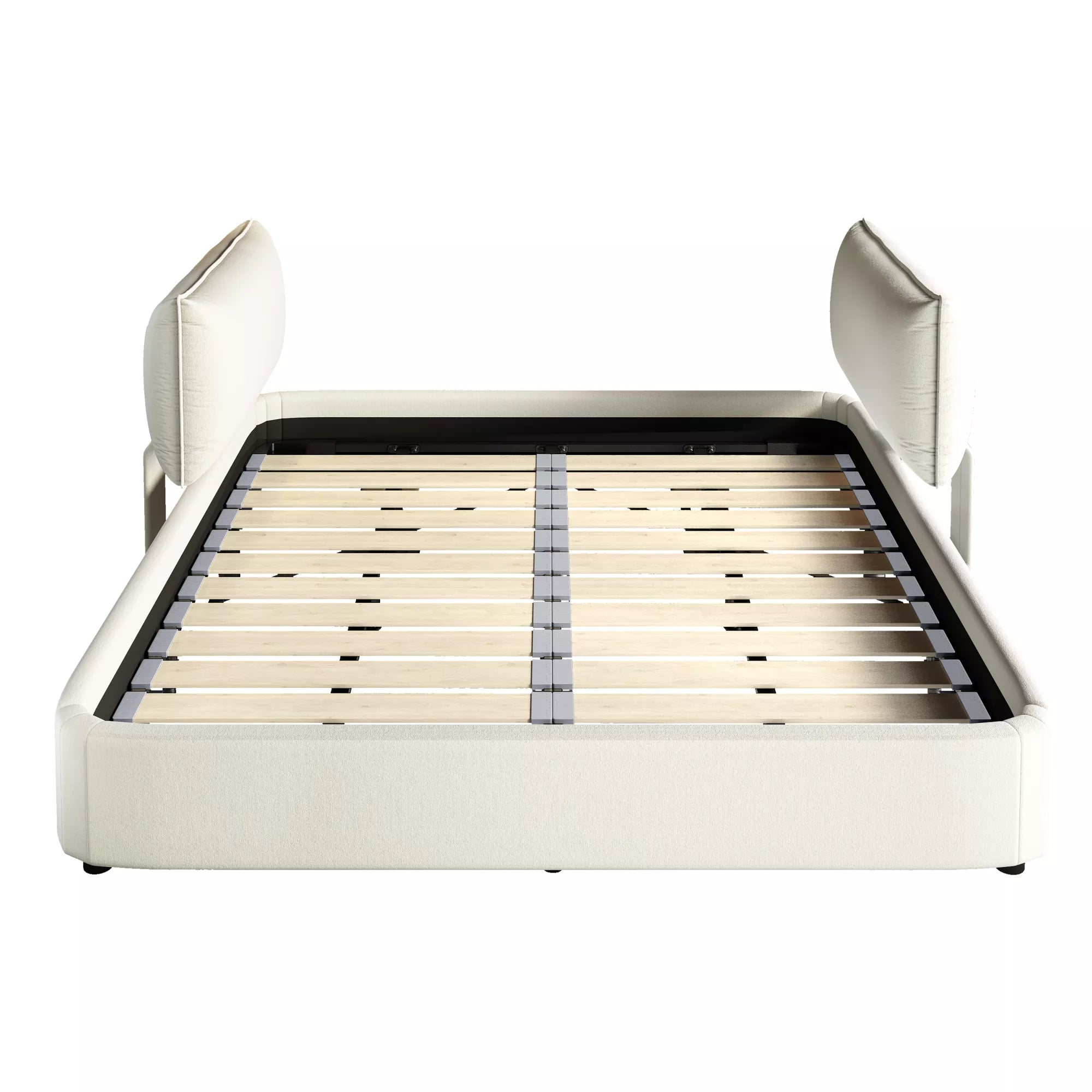 King Size Cloud Bed Frame Front View with Round Corners