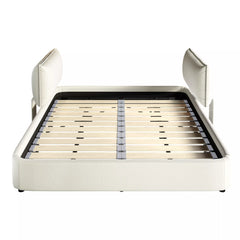 King Size Cloud Bed Frame Front View with Round Corners