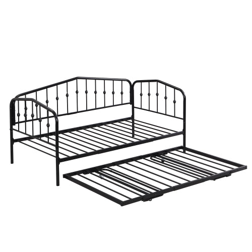 Bellemave® Twin Size Metal Daybed with Portable Folding Trundle Bed Bellemave®