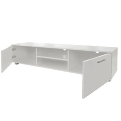 Bellemave® 70" Media Console Entertainment Center Television Table, 2 Storage Cabinet with Open Shelves