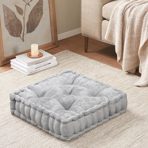 Bellemave Poly Chenille Square Floor Pillow Cushion