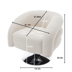 Bellemave® Modern Style Single Swivel Sofa Chair