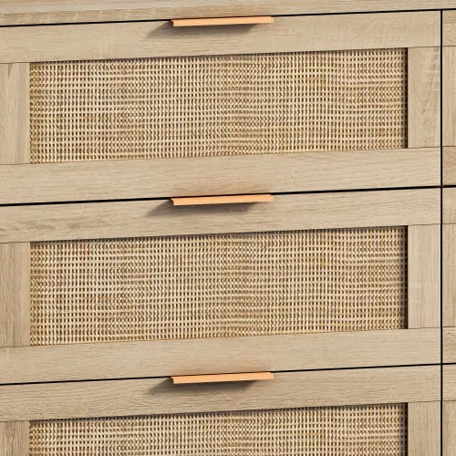 Bellemave 6 Drawers Rattan Storage Cabinet Rattan Drawer Bellemave