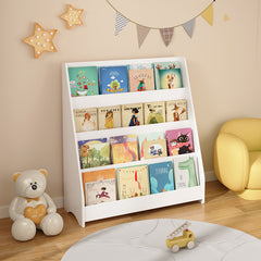 Bellemave® 4-Tier Kids Bookshelf, Toddler Book Display Shelves